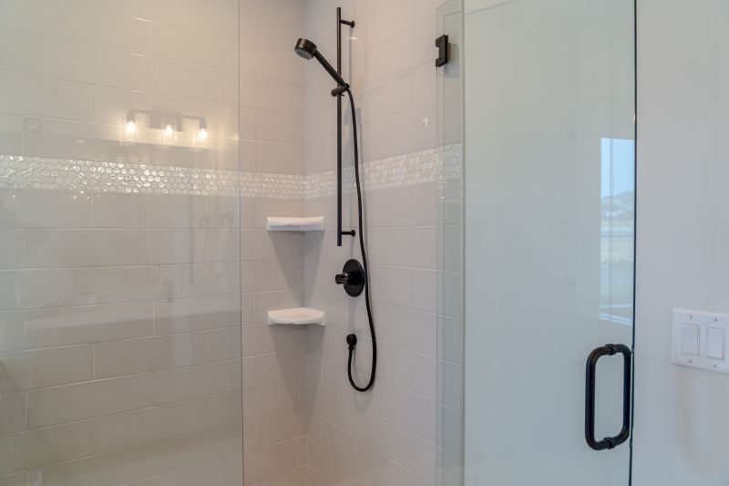 Contemporary Shower with Tiles